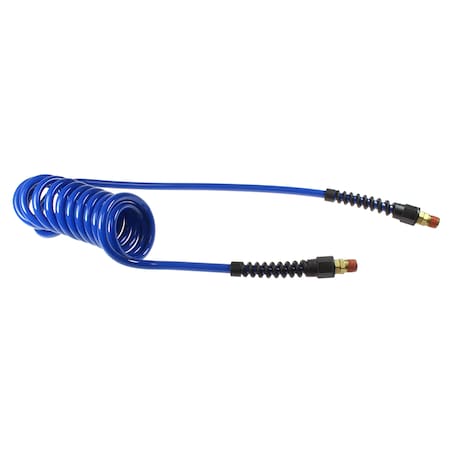 COILHOSE PNEUMATICS Flexcoil 3/16" ID x 15’ 1/4" MPT Swivel Dark Blue PU316-15B-B